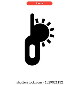 hot temperature icon isolated sign symbol vector illustration - high quality black style vector icons
