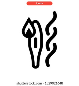 hot temperature icon isolated sign symbol vector illustration - high quality black style vector icons
