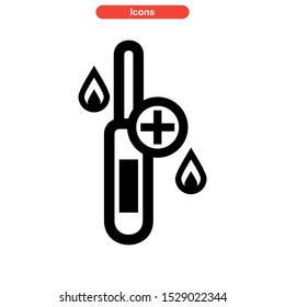 hot temperature icon isolated sign symbol vector illustration - high quality black style vector icons
