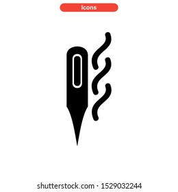 hot temperature icon isolated sign symbol vector illustration - high quality black style vector icons
