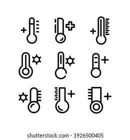 hot temperature icon or logo isolated sign symbol vector illustration - Collection of high quality black style vector icons
