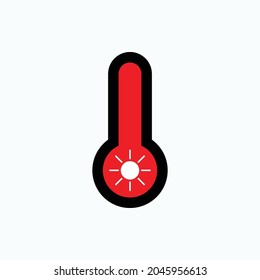 Temperatursymbol.  Thermometer Symbol - Vektorgrafik.