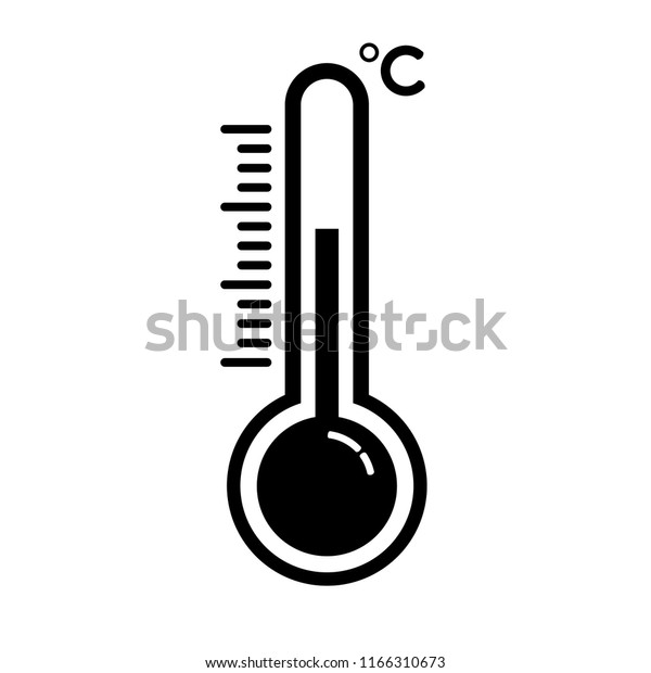 熱温度アイコン 測定予測の気象または薬用の尺度を持つ温度計のベクトル 熱 冷 記号の温度 のベクター画像素材 ロイヤリティフリー