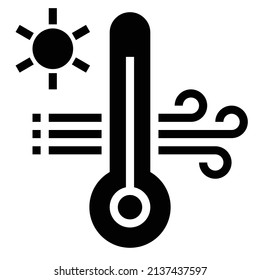 Hot temperature icon vector illustration .