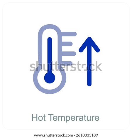 Hot Temperature and summer icon concept