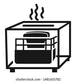 Hot toaster icon. Simple illustration of hot toaster vector icon for web design isolated on white background