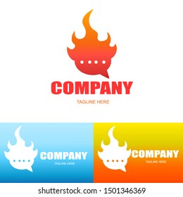 Hot Topic Logo,set of fire logo,vector logo template
