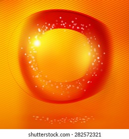 Hot tropic summer abstract form card design. Abstract blurred illustration. Free therm website and banner design element. 