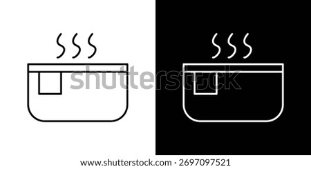 Hot tub icon design vector art Illustrations