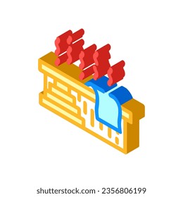 hot tub isometric icon vector. hot tub sign. isolated symbol illustration