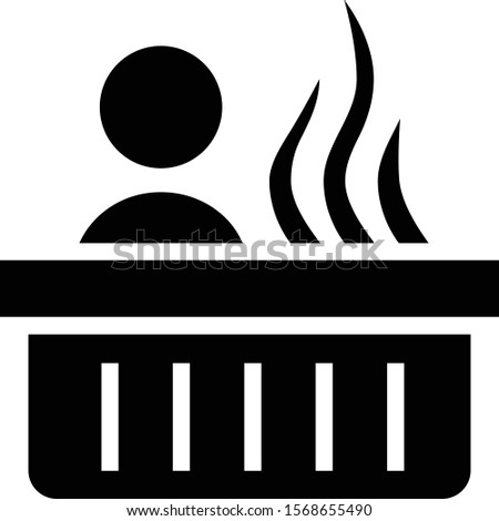 Hot Tub Spa Vector Icon
