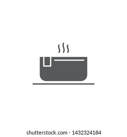 Hot tub vector icon isolated on white background