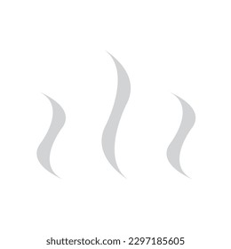 hot vapor smoke heating symbol vector icon