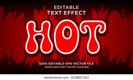 Hot Vector Editable Text Effect