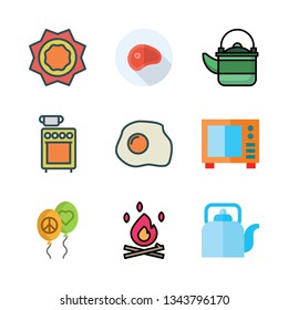 hot vector icon set