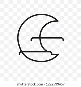 Hot vector linear icon isolated on transparent background, Hot transparency concept can be used for web and mobile