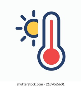 Hot vector - Weather Icon - vector