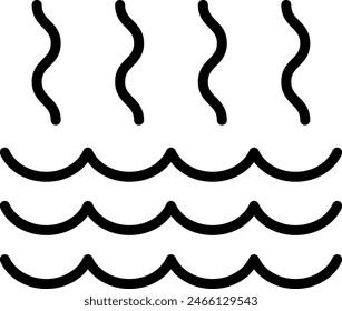 Hot warm water icon. Vector illustration.