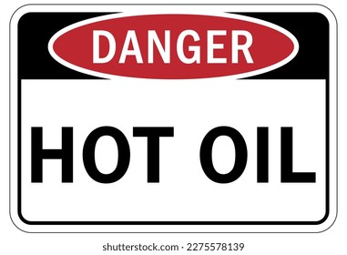 Hot warning sign and labels