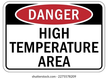 Hot warning sign and labels