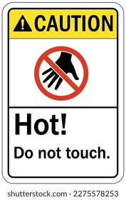 Warnschild und Etiketten