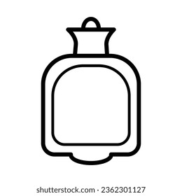 Hot water bag free medical icon vector design illustration