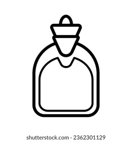 Hot water bag free medical icon vector design illustration