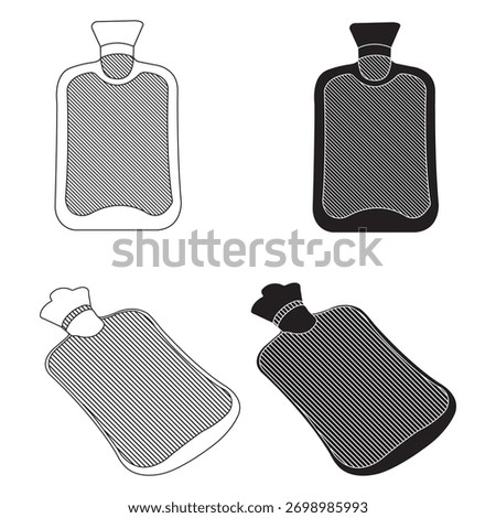 Hot water bag icon vector illustration design