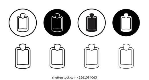 Hot water bottle icon Flat line symbol