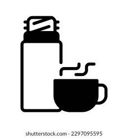Hot water bottle icon set collection