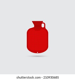 Hot Water Bottle Icon - Vector