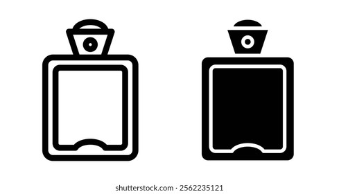 Hot water bottle Icons pack in outlined and flat versions