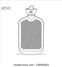 A Hot Water Bottle Isolated