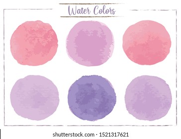 Hot Water Droplet Set Consists Of Red, Pink, Purple, Dark Purple On A White Background.