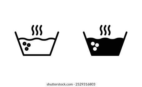 Concepto de icono de agua caliente. Vector de acciones