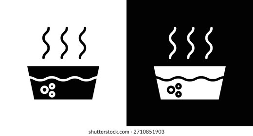Colección de Vector de diseño de iconos de agua caliente.