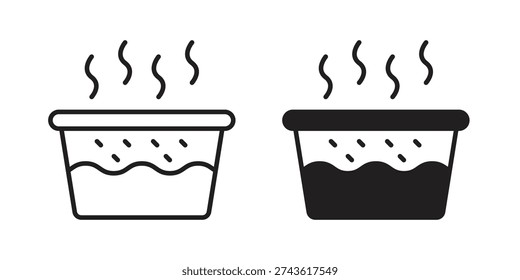 Hot Water icon and symbol. Vector illustration.eps