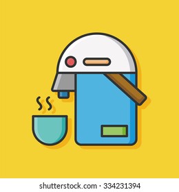 hot water kettle icon
