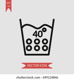 Hot water vector icon illustration symbol