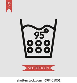 Hot water vector icon illustration symbol