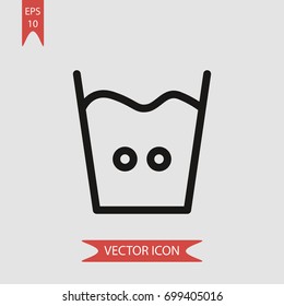 Hot water vector icon illustration symbol