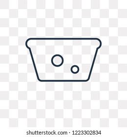 Hot water vector outline icon isolated on transparent background, high quality linear Hot water transparency concept can be used web and mobile