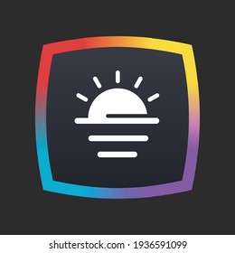 Hot Weather - App Icon Button