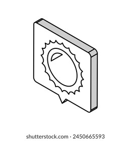 hot weather isometric icon vector. hot weather sign. isolated symbol illustration