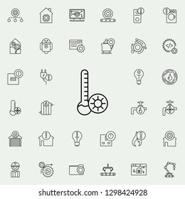 hot weather sign icon. Automation icons universal set for web and mobile