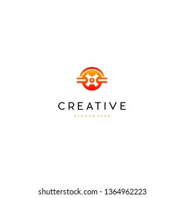 Hot Wheel Auto Creative Business Logo Design