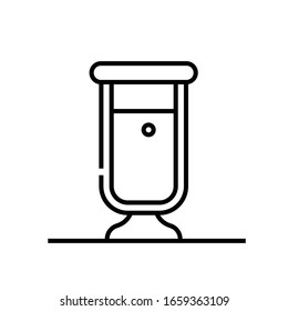 Hot wine drink line icon, concept sign, outline vector illustration, linear symbol.