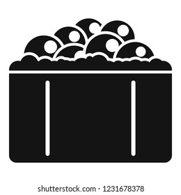 Hotate tai sushi icon. Simple illustration of hotate tai sushi vector icon for web design isolated on white background