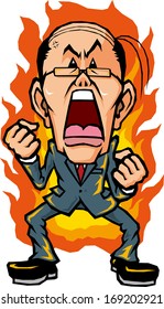 Hot-blooded businessman