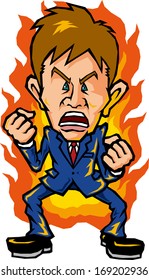 Hot-blooded businessman